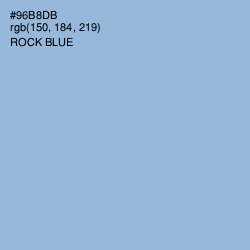 #96B8DB - Rock Blue Color Image